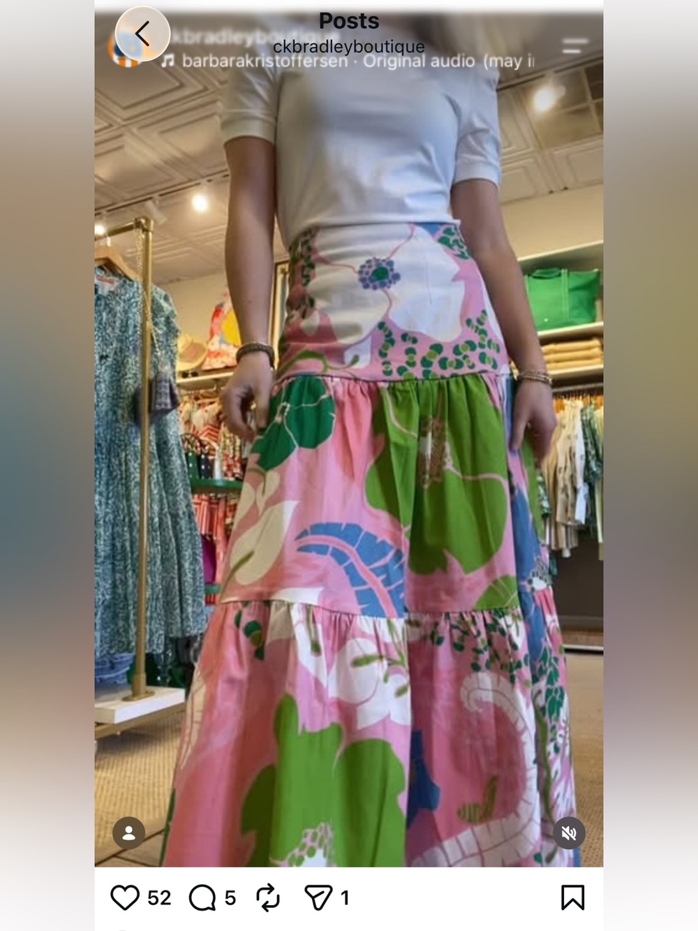 CK Bradley Pink Skirt M